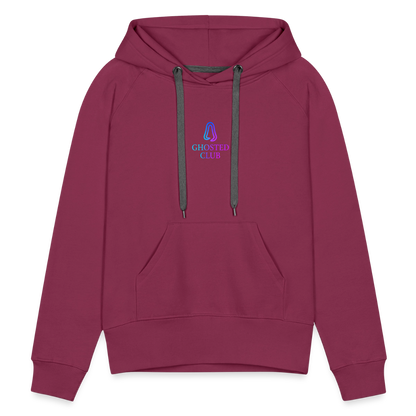 Ghosted Club | Frauen Premium Hoodie - Bordeaux