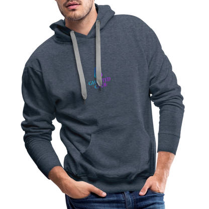 Ghosted Club | Männer Premium Hoodie - Jeansblau