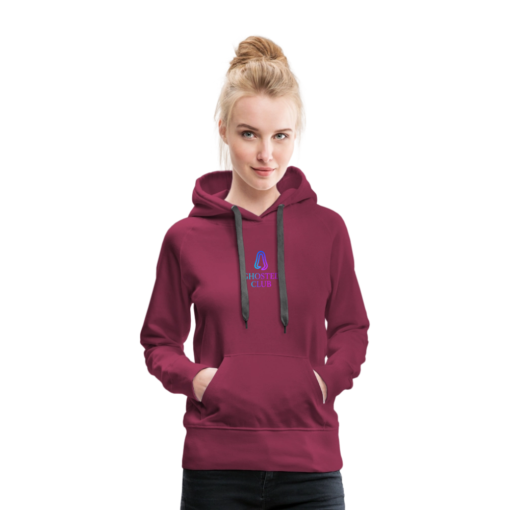 Ghosted Club | Frauen Premium Hoodie - Bordeaux
