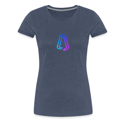 Ghosted Club | Frauen Premium T-Shirt - Blau meliert