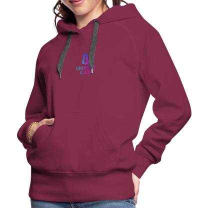 Ghosted Club | Frauen Premium Hoodie - Bordeaux