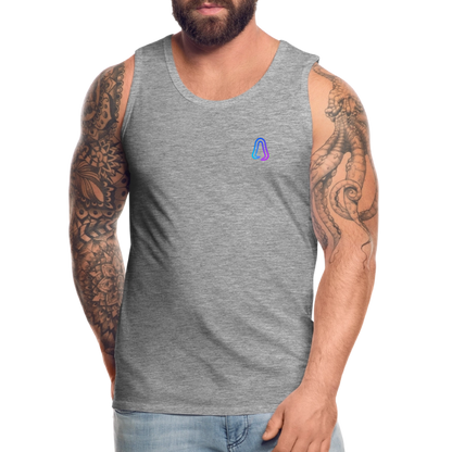 Ghosted Club | Männer Premium Tank Top - Grau meliert