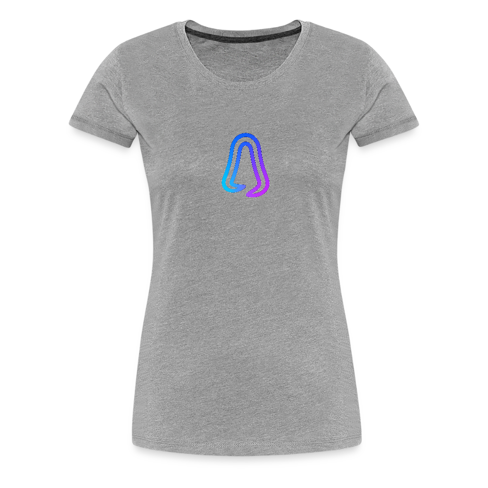 Ghosted Club | Frauen Premium T-Shirt - Grau meliert