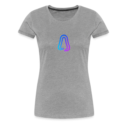 Ghosted Club | Frauen Premium T-Shirt - Grau meliert