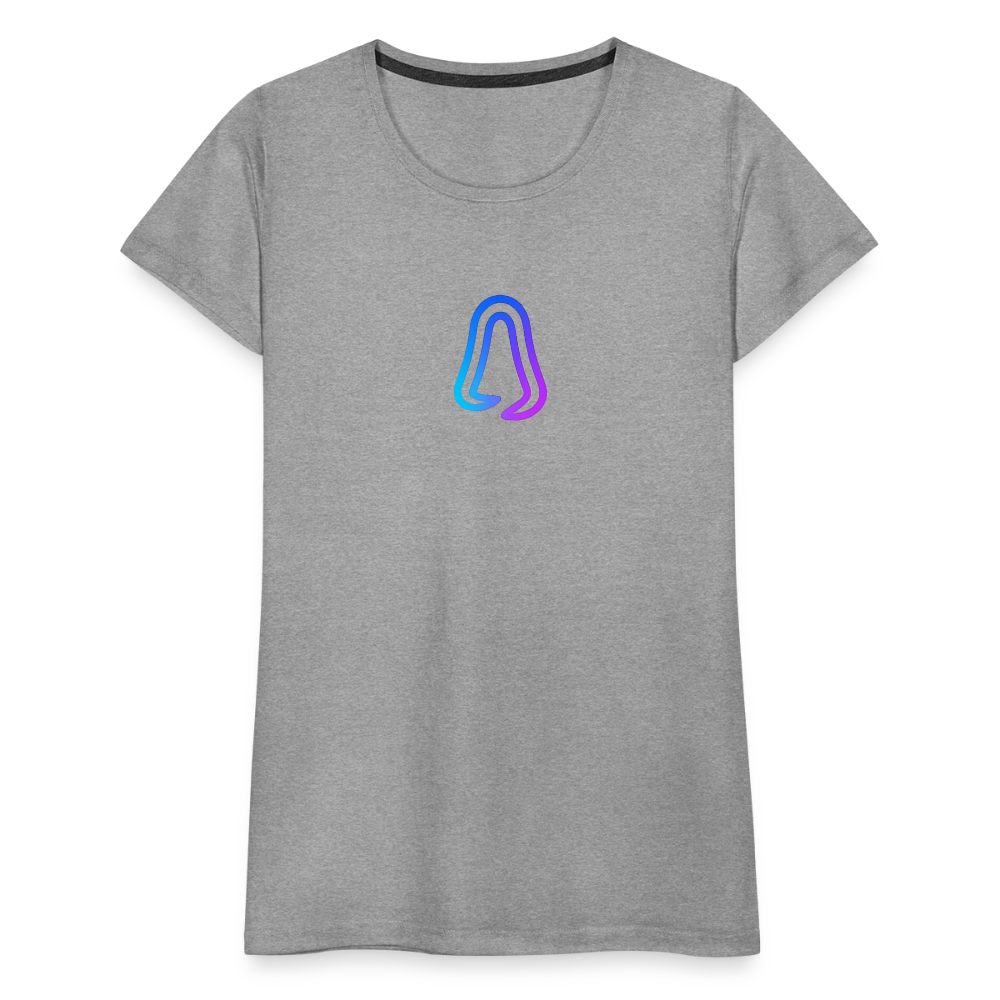 Ghosted Club | Frauen Premium T-Shirt - Grau meliert