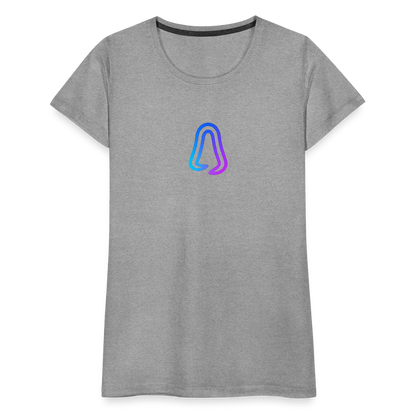 Ghosted Club | Frauen Premium T-Shirt - Grau meliert
