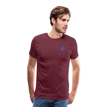 Ghosted Club | Männer Premium T-Shirt - Bordeauxrot meliert