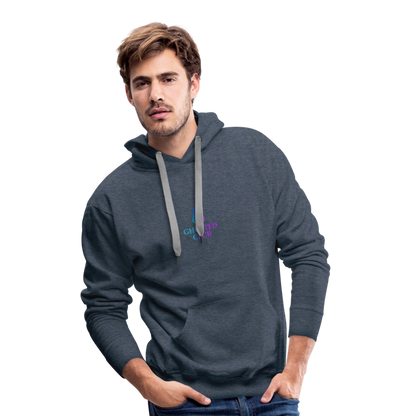 Ghosted Club | Männer Premium Hoodie - Jeansblau