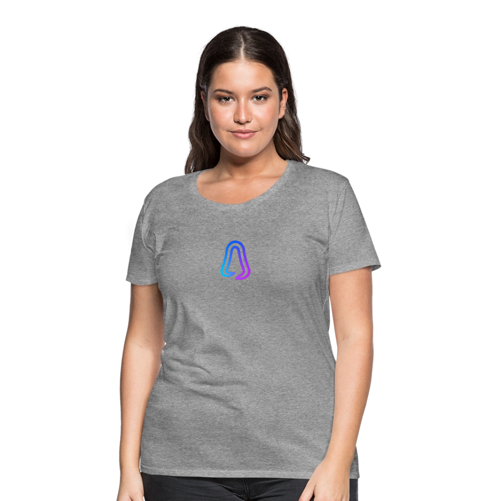 Ghosted Club | Frauen Premium T-Shirt - Grau meliert
