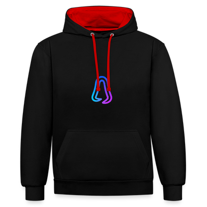Ghosted Club | Unisex Hoodie - Schwarz/Rot