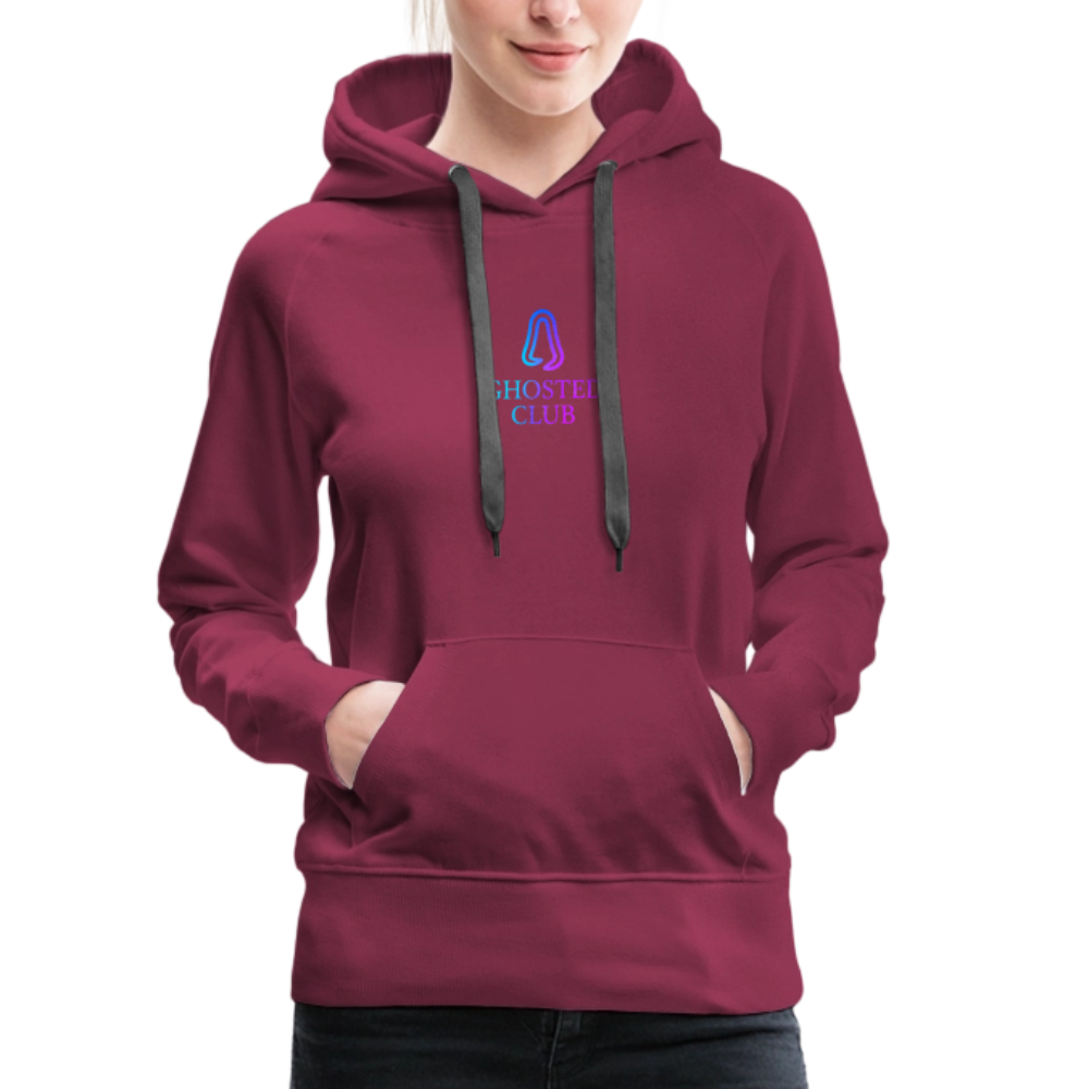 Ghosted Club | Frauen Premium Hoodie - Bordeaux