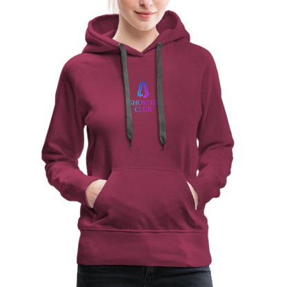 Ghosted Club | Frauen Premium Hoodie - Bordeaux
