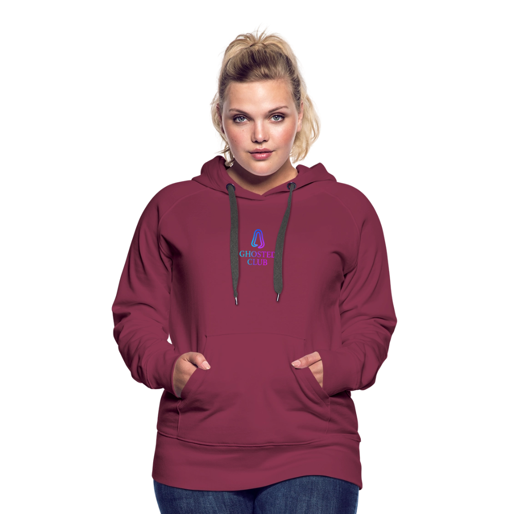 Ghosted Club | Frauen Premium Hoodie - Bordeaux