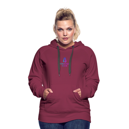 Ghosted Club | Frauen Premium Hoodie - Bordeaux