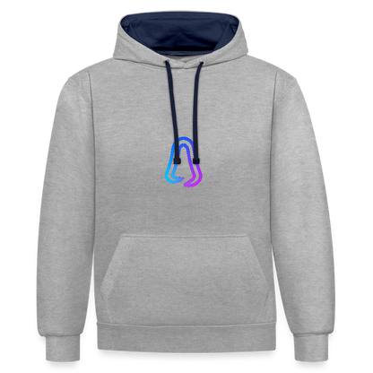 Ghosted Club | Unisex Hoodie - Grau meliert/Navy