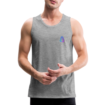 Ghosted Club | Männer Premium Tank Top - Grau meliert