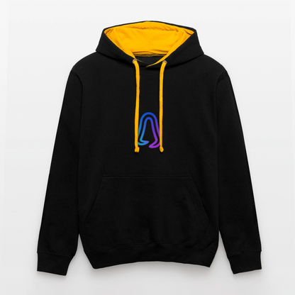 Ghosted Club | Unisex Hoodie - Schwarz/Gold