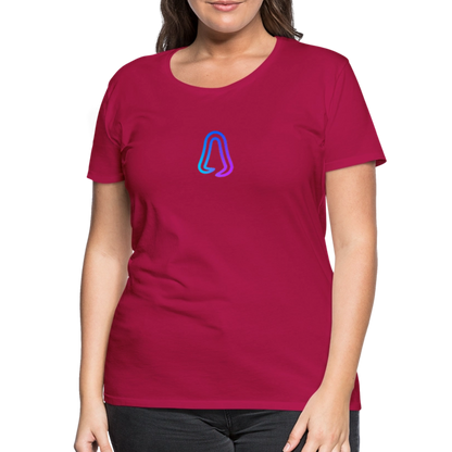 Ghosted Club | Frauen Premium T-Shirt - dunkles Pink