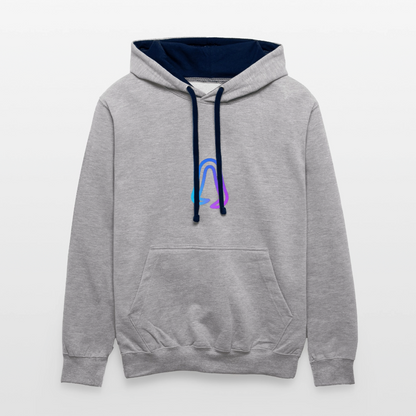 Ghosted Club | Unisex Hoodie - Grau meliert/Navy