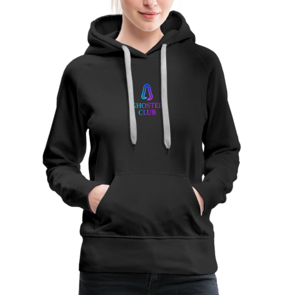 Ghosted Club | Frauen Premium Hoodie - Schwarz
