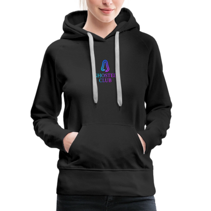 Ghosted Club | Frauen Premium Hoodie - Schwarz