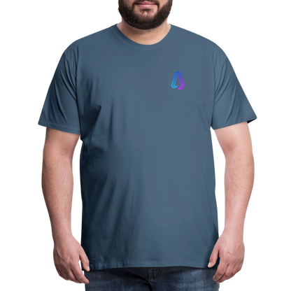 Ghosted Club | Männer Premium T-Shirt - Blaugrau