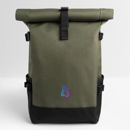 Ghosted Club | Rolltop Rucksack - Olive/Schwarz
