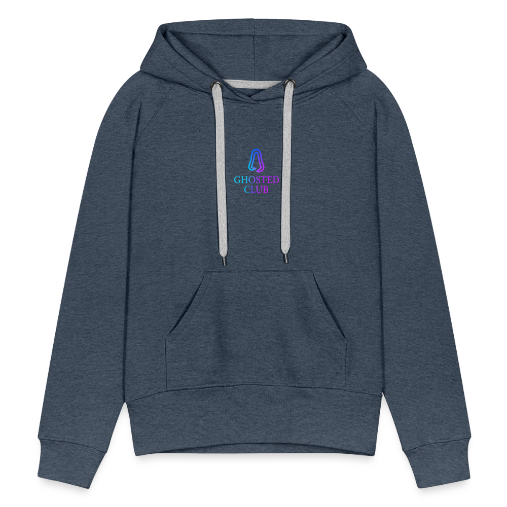Ghosted Club | Frauen Premium Hoodie - Jeansblau