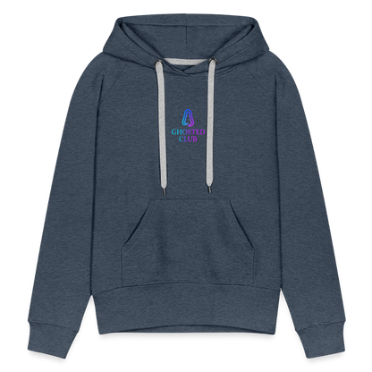 Ghosted Club | Frauen Premium Hoodie - Jeansblau