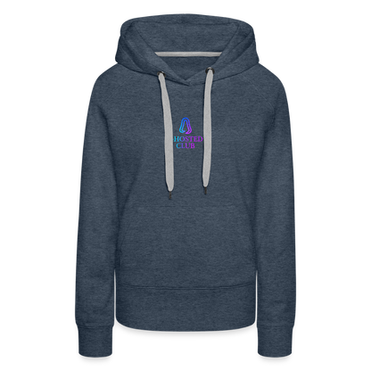 Ghosted Club | Frauen Premium Hoodie - Jeansblau
