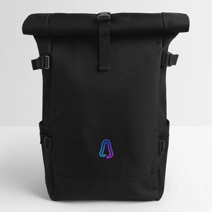 Ghosted Club | Rolltop Rucksack - Schwarz