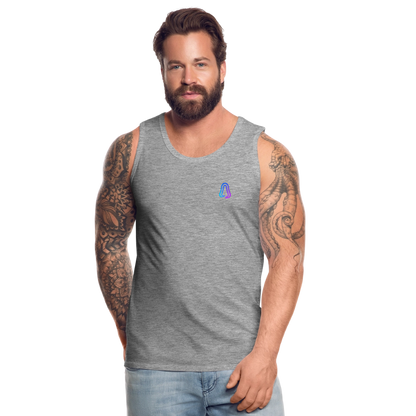 Ghosted Club | Männer Premium Tank Top - Grau meliert