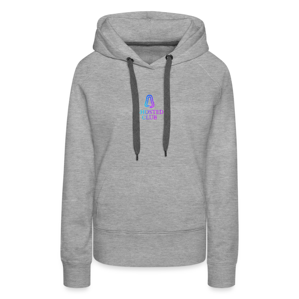 Ghosted Club | Frauen Premium Hoodie - Grau meliert