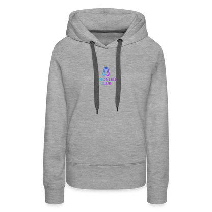 Ghosted Club | Frauen Premium Hoodie - Grau meliert