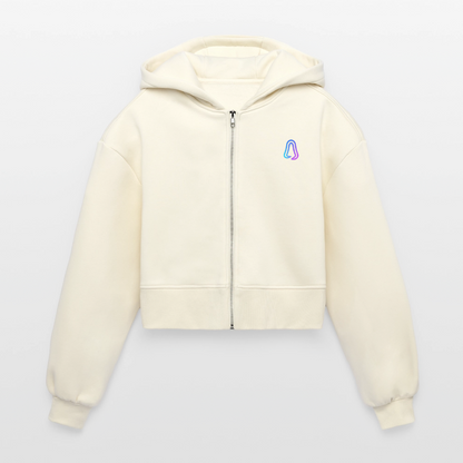 Ghosted Club | Frauen Cropped Kapuzenjacke - Natur