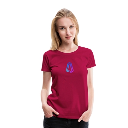 Ghosted Club | Frauen Premium T-Shirt - dunkles Pink