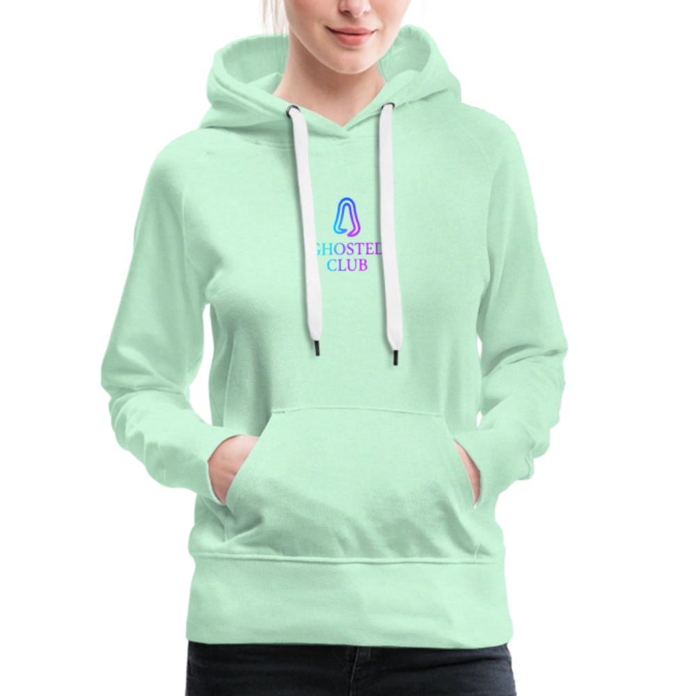 Ghosted Club | Frauen Premium Hoodie - helles Mintgrün