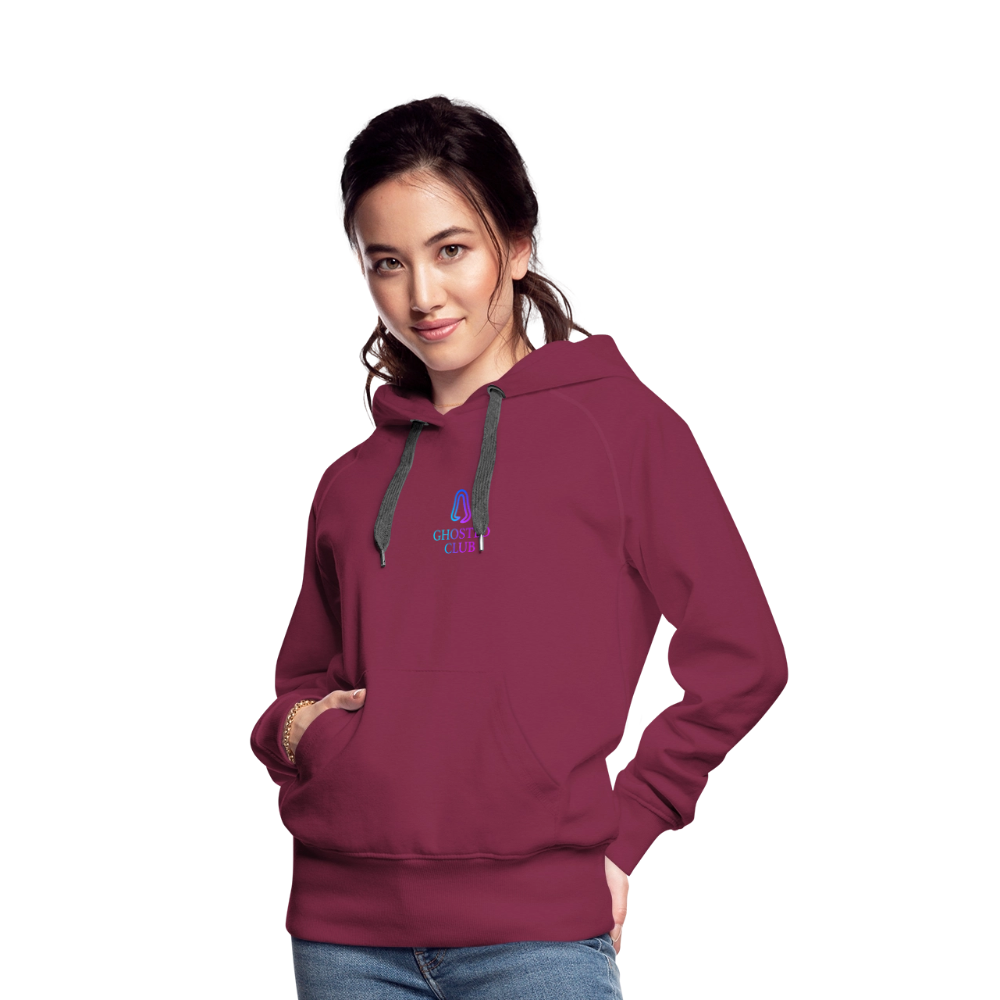 Ghosted Club | Frauen Premium Hoodie - Bordeaux