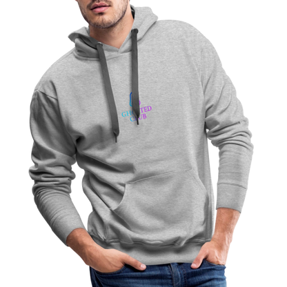 Ghosted Club | Männer Premium Hoodie - Grau meliert