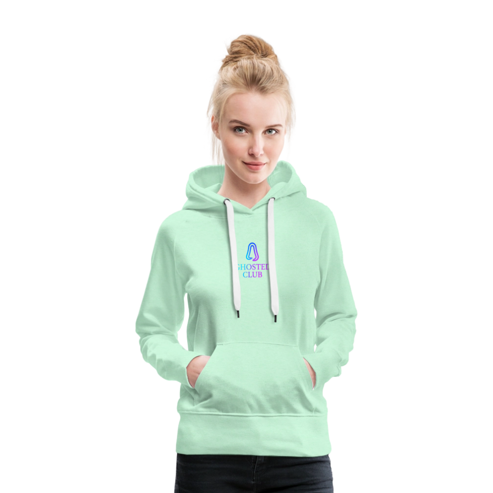 Ghosted Club | Frauen Premium Hoodie - helles Mintgrün