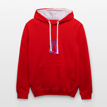 Ghosted Club | Unisex Hoodie - Rot/Weiß