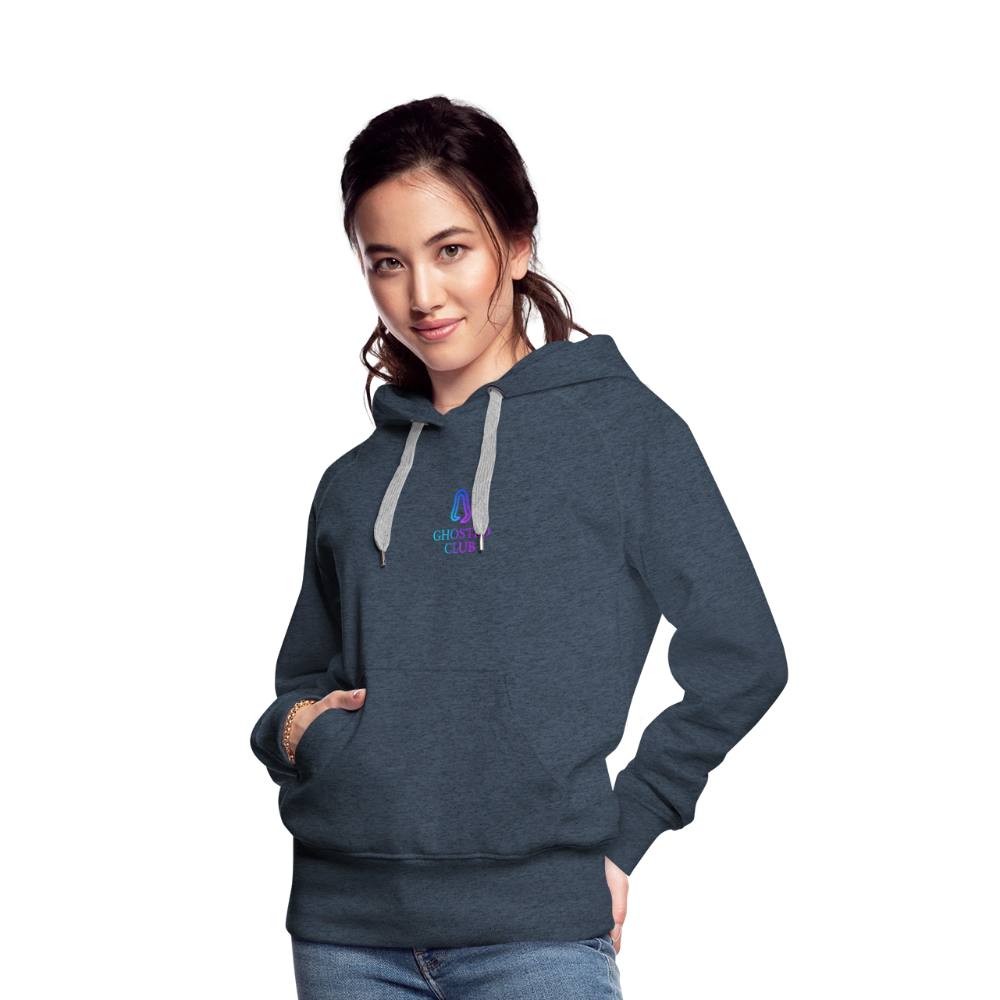 Ghosted Club | Frauen Premium Hoodie - Jeansblau