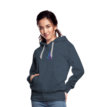 Ghosted Club | Frauen Premium Hoodie - Jeansblau