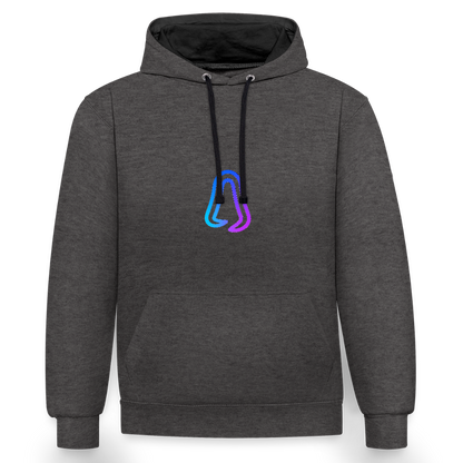 Ghosted Club | Unisex Hoodie - Anthrazit/Schwarz
