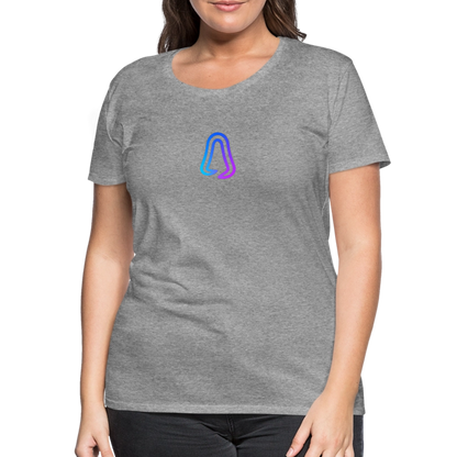 Ghosted Club | Frauen Premium T-Shirt - Grau meliert