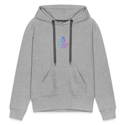 Ghosted Club | Frauen Premium Hoodie - Grau meliert