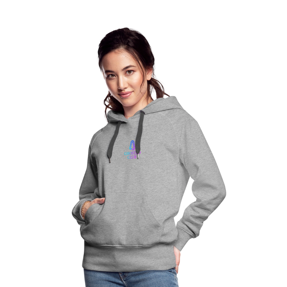 Ghosted Club | Frauen Premium Hoodie - Grau meliert