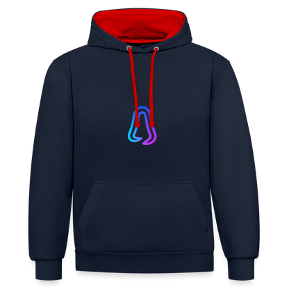 Ghosted Club | Unisex Hoodie - Navy/Rot