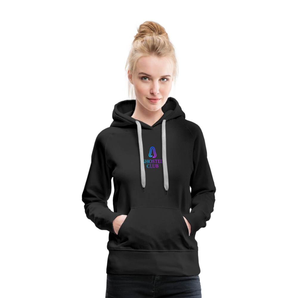 Ghosted Club | Frauen Premium Hoodie - Schwarz