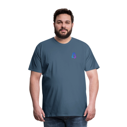 Ghosted Club | Männer Premium T-Shirt - Blaugrau